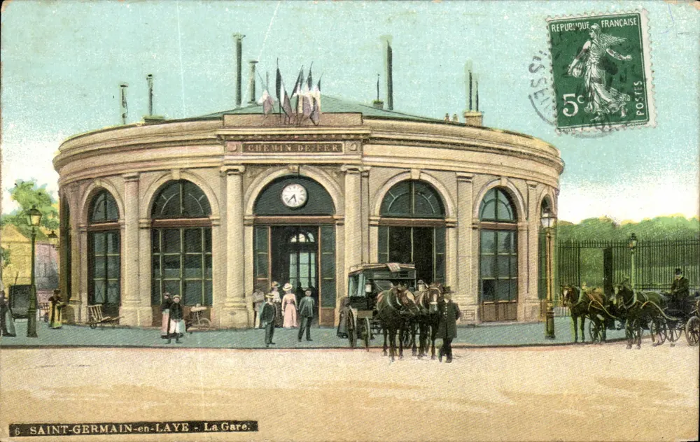 Saint-Germain-en-Laye - A Estação — Ferrovia, editor anônimo, n°6 - Frente