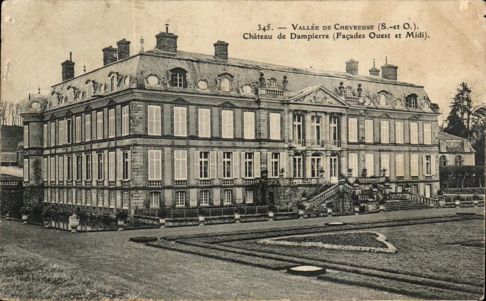 Castelo de Dampierre — Faches Oeste e Meio-dia — Vale de Chevreuse (S.-e O.) — Edição Gaurent, n° 345 - Frente