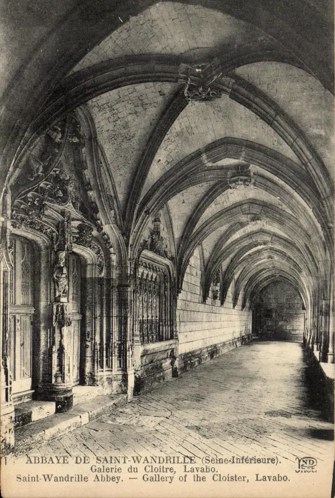 Abtei Saint-Wandrille — Galerie des Klosterraums — Verleger ND JNCC - Vorderseite