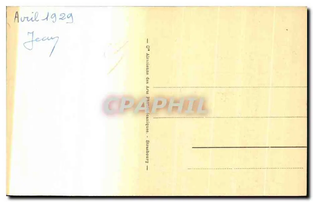 Cigarras na Alsácia — série 102 — Cie Alsacienne des Arts Pédagogiques, Strasbourg - Verso