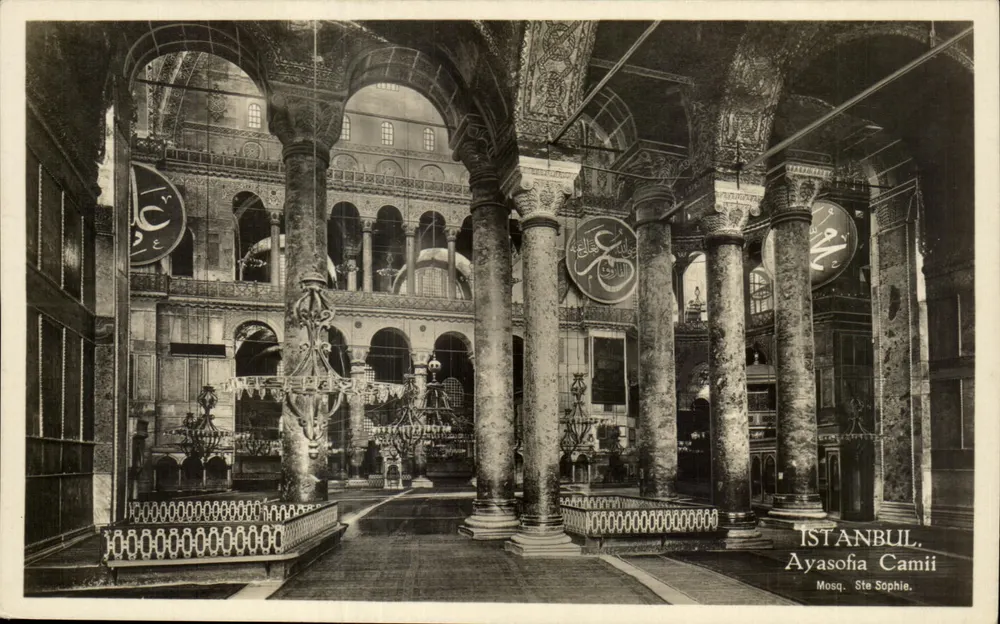 Istanbul — Innenansicht der Moschee Hagia Sophia (Ayasofia Camii) — n° 35 - Vorderseite