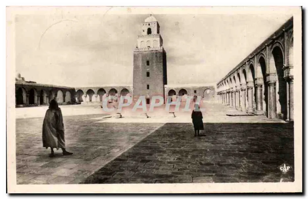 Hof der Großen Moschee — Kairouan — Verlag G.A.P. Nr. (51) - Vorderseite