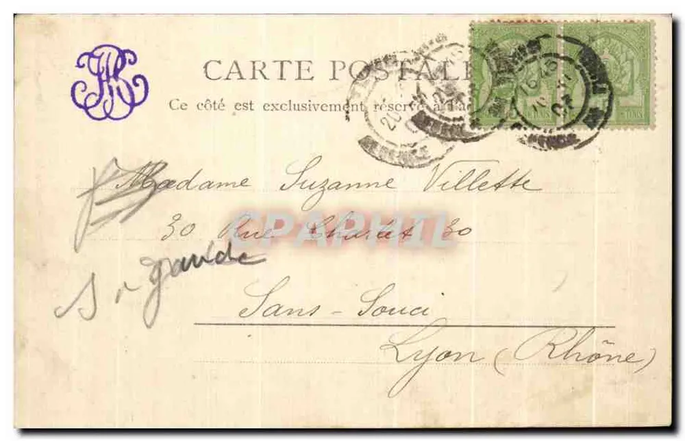 Arabi siedzący przed meczetem — Fotografia Garrigues Tunis — 237 - Rewers