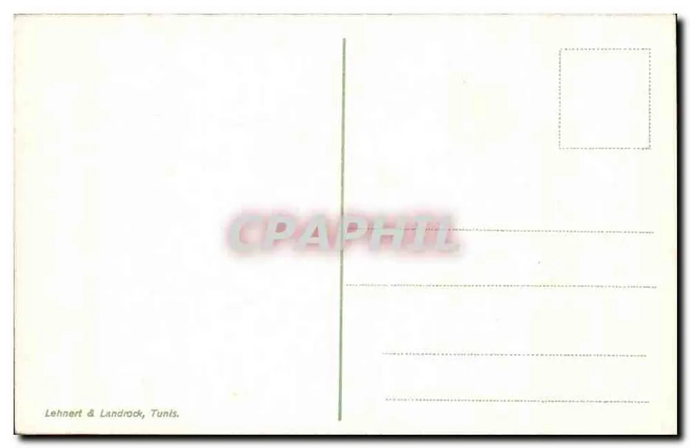 Spahis — Kavallerie in Formation — Lehnhert & Landrock, Tunis, n° 599 - Rückseite