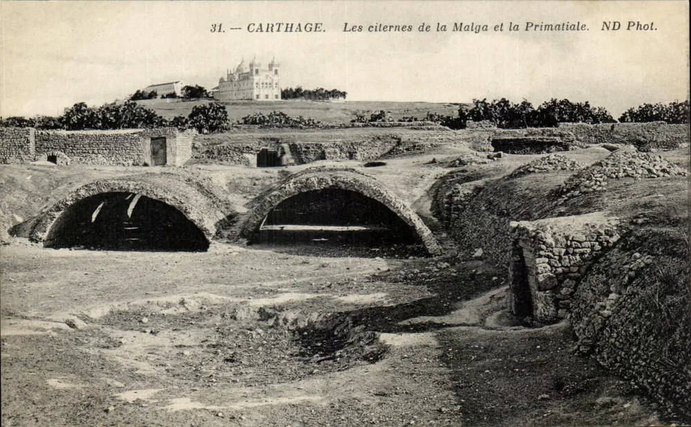 Carthage — Die Cisternen der Malga und die Primatiale — ND Phot. - Vorderseite