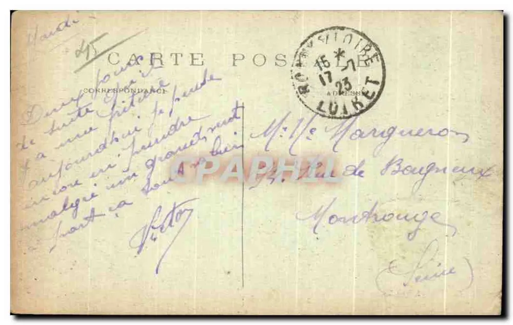 BONNY-sur-LOIRE (Loiret) — Die Ufer der Loire — L. D. Fotografie, 12, Rue Taine, Paris - Rückseite