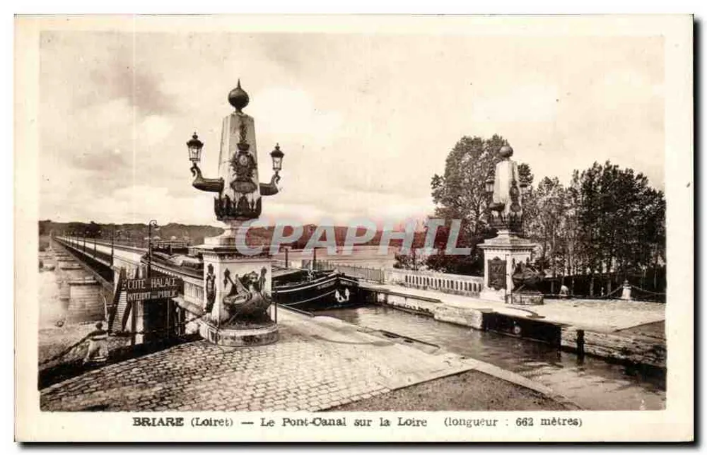 Briare (Loiret) — Der Kanalbrücke über die Loire (Länge: 662 Meter) — Verlag: Cote Halace - Vorderseite