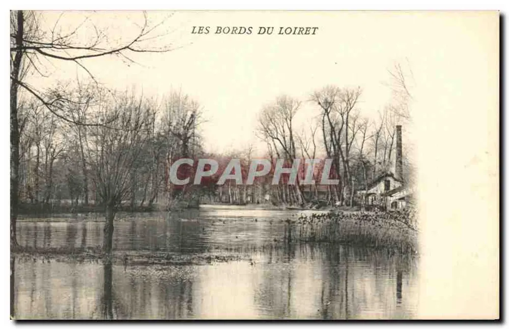 As margens do Loiret — vista da margem com casa e chaminé — editor 1161 - Frente