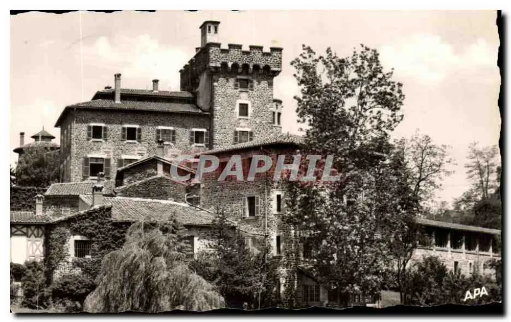 Quadratische Turm — Schloss (14. Jahrhundert) — APA - Vorderseite