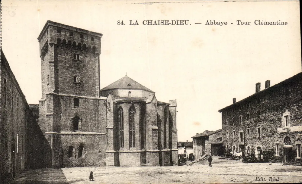 La Chaise-Dieu — Abtei - Turm Clémentine — Edit. Béal - Vorderseite