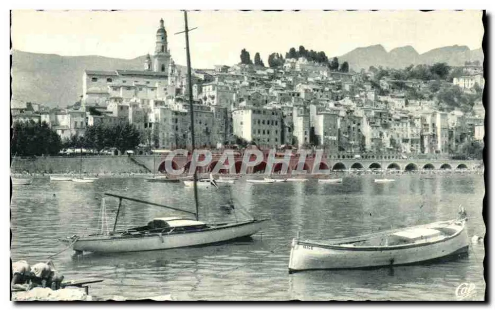 Nice — Vista do porto com barcos — editor Craphill - Frente