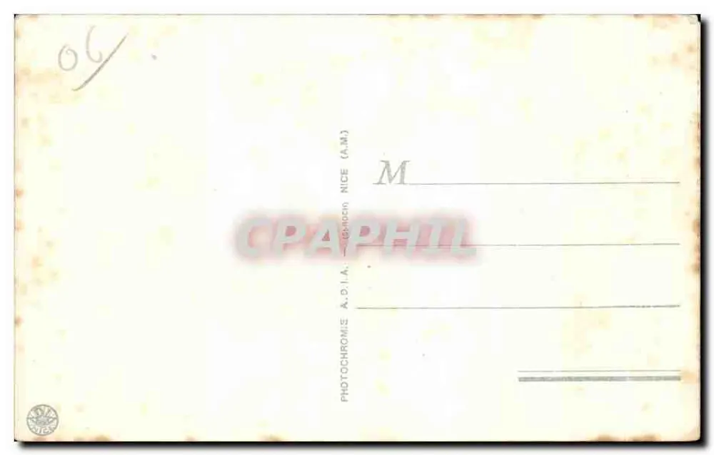 Vence (A.M.) — Portal und Place du Peyra — Verlag A.D.I.A. NICE, n° 3913 - Rückseite