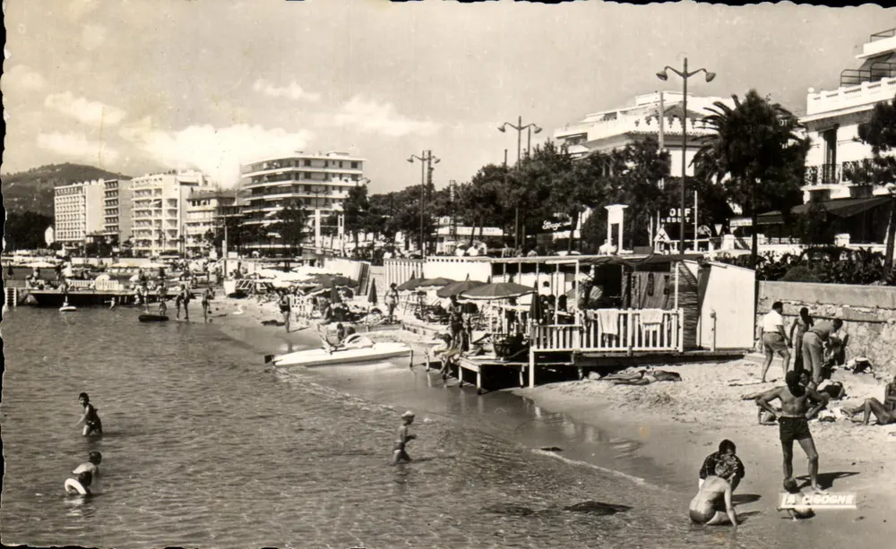 Juan-les-Pins — Die Strände und der neue Boulevard — Éd. La Cigogne, Nr. 66 - Vorderseite
