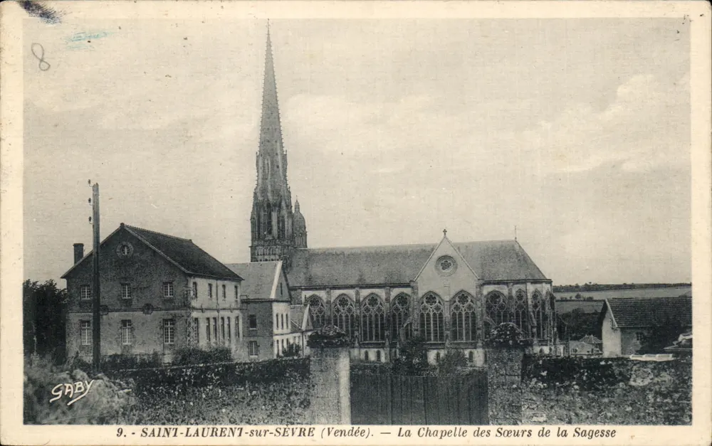 Saint-Laurent-sur-Sèvre (Vendée) — Die Kapelle der Schwestern der Weisheit — Édition Gaby, n°9 - Vorderseite