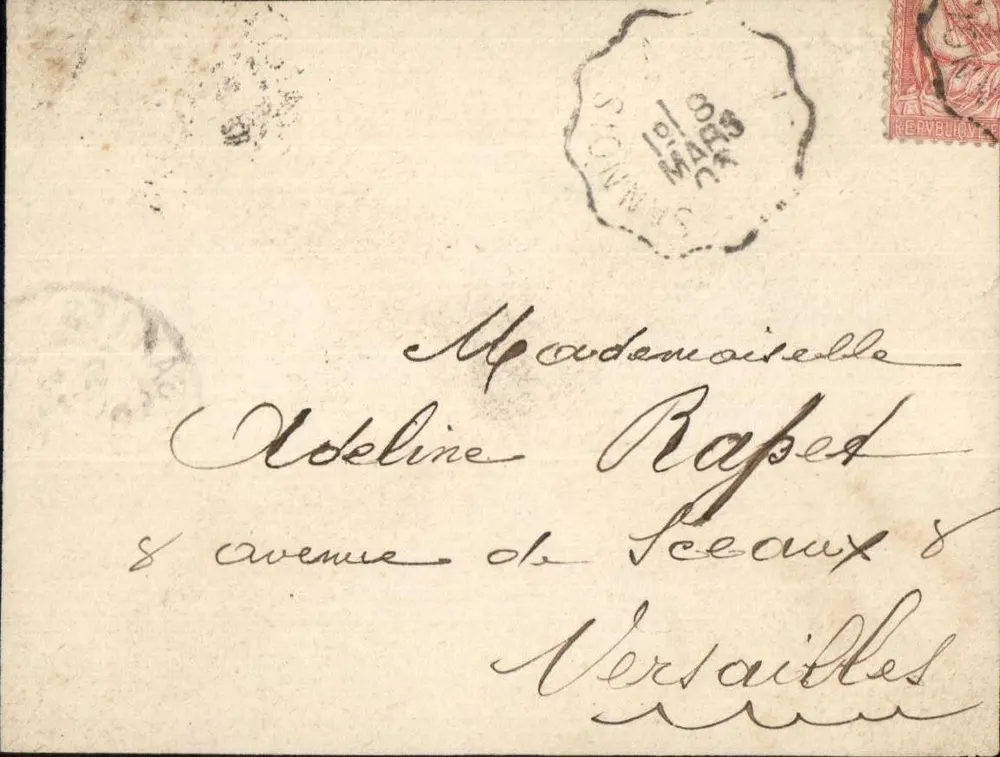Versailles — Ansichtskarte mit Poststempel — unbekannter Verlag - Vorderseite