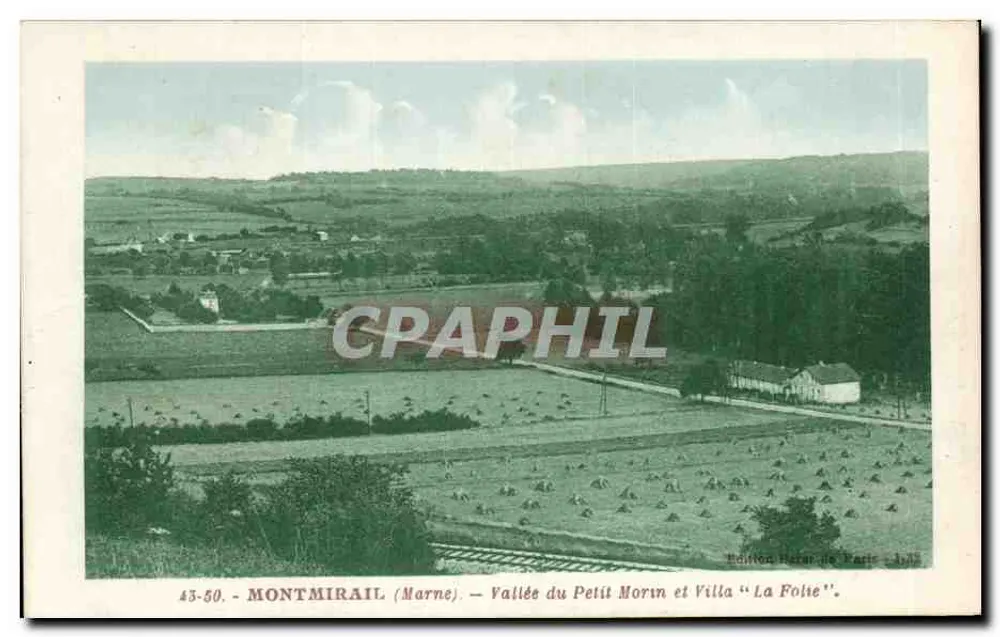 Montmirail (Marne) — Tal der Petit Morin und Villa "La Folie" — Edition Héran von Paris - 43-50 - Vorderseite