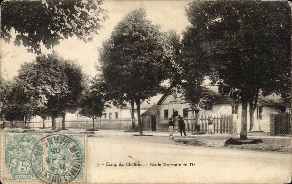 Camp de Châlons — École Normale de Tir — editor desconhecido, n°9 - Frente