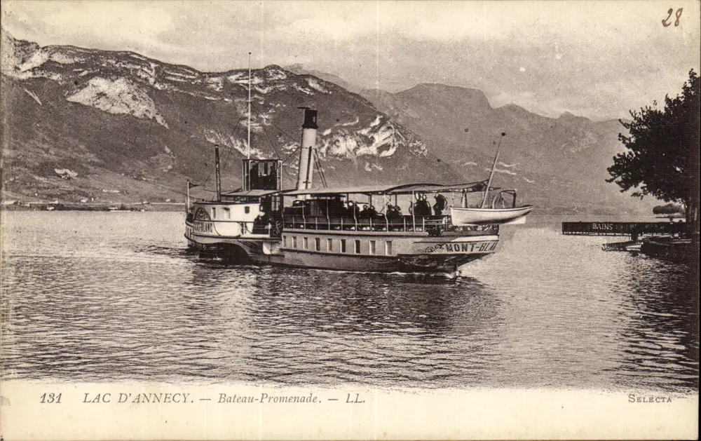 See Annecy — Dampfer Promenade — Selecta 28 - Vorderseite