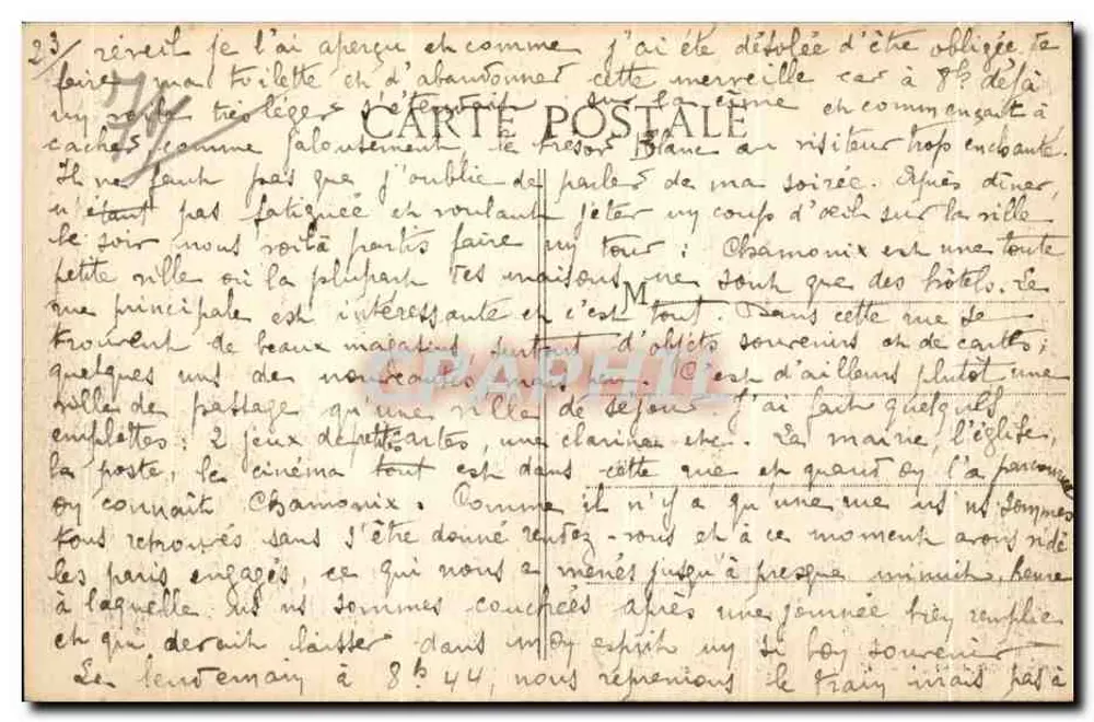 Les Aravis — Herde beim Weiden und der Mont Blanc — pittoreske Orte der Savoie, n°278 - Rückseite