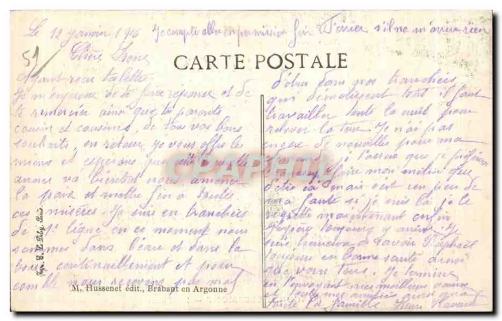 L'ARGONNE-CLERMONT — As Ruínas — Viac Paris - Verso
