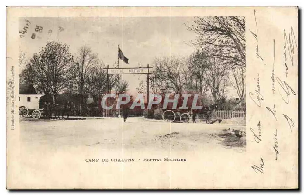 Camp de Chalons — Hôpital Militaire — Librairie Militaire Guisard, Mourmelon - Vorderseite