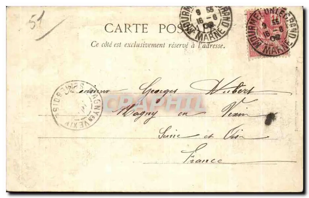Camp de Chalons — Hôpital Militaire — Librairie Militaire Guisard, Mourmelon - Rückseite