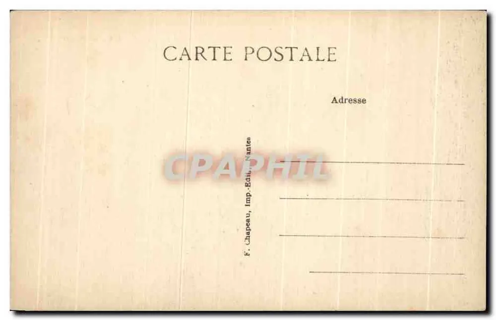 Ste-MARIE-sur-MER (Loire-Inf.) — Die Küste bei Ebbe — F. Chapeau, Verlag und Druckerei, Nantes - Rückseite