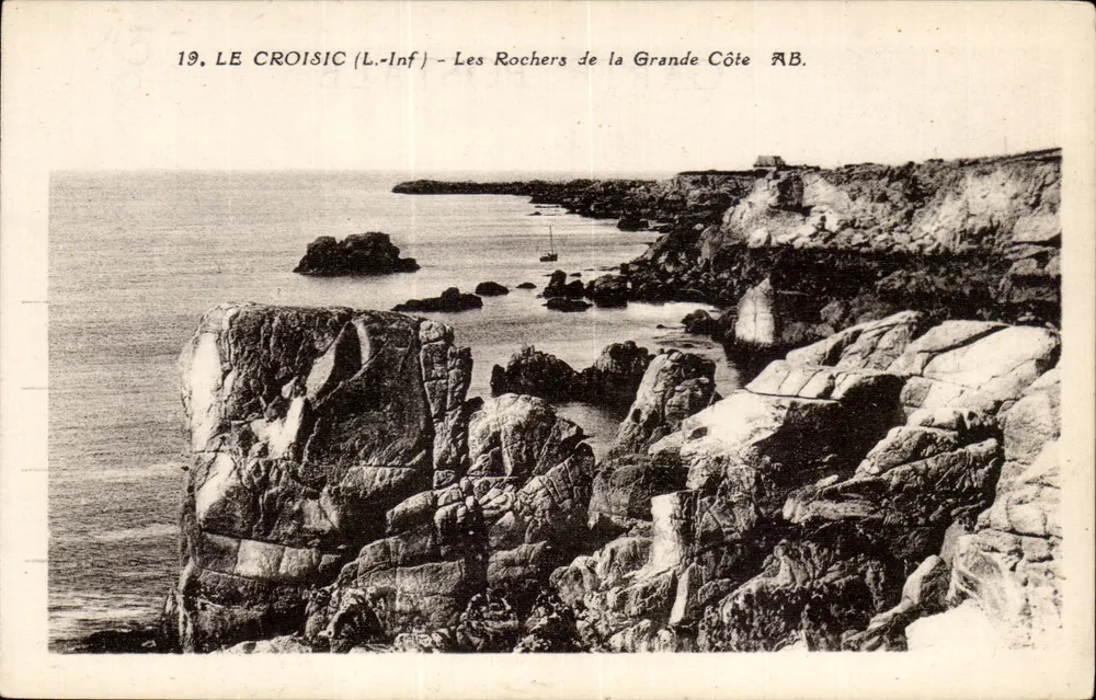 Le Croisic (L.-Inf) — Die Felsen der Grande Côte — AB. - Vorderseite