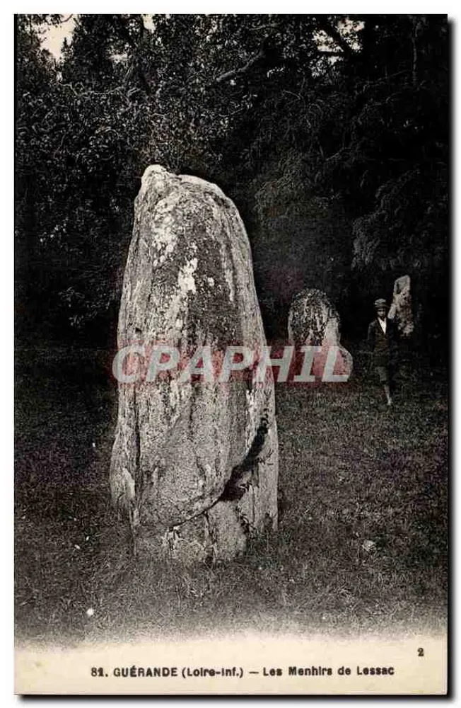 De Menhirs van Lessac — Guérande (Loire-Inf.) — F. Chapeau, uitgever Nantes - Voorkant