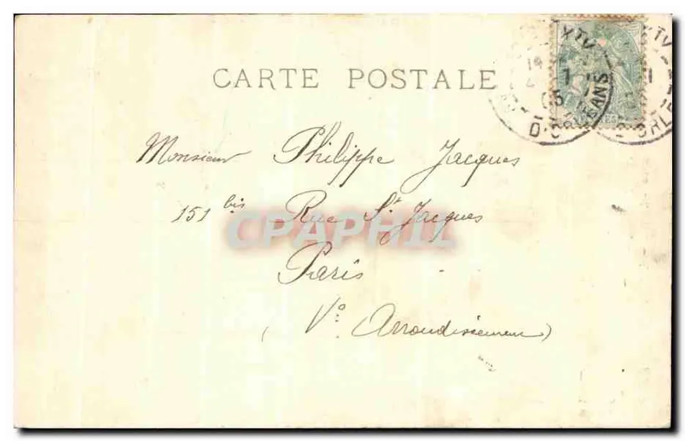 Der Waschplatz der Wäscherinnen in Montbard (Côte-d'Or) — Salon 1905 — Dameron — Abend — LL - Rückseite