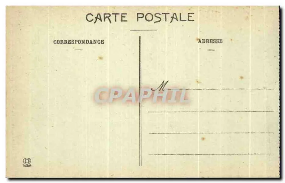 Cauterets — Ansicht der Stadt im Tal von Cambasque und Monné (2724 m) — Verlag HIPPON, JACQUES (19028) - Rückseite