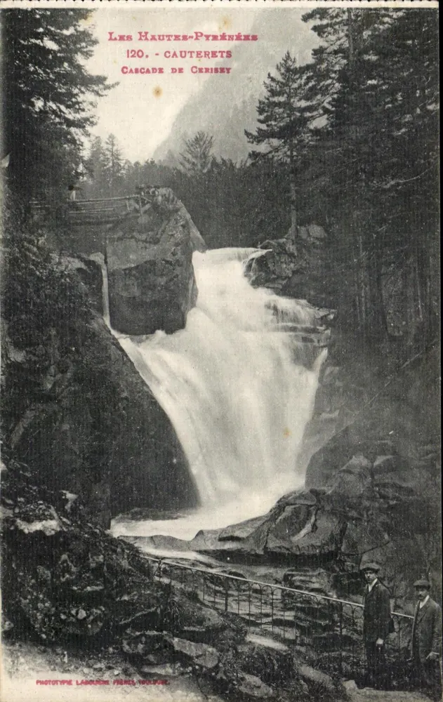 Les Hautes-Pyrénées - Cauterets - Cascade de Cerisey — Phototype Labouche Frères, Toulouse - Frente