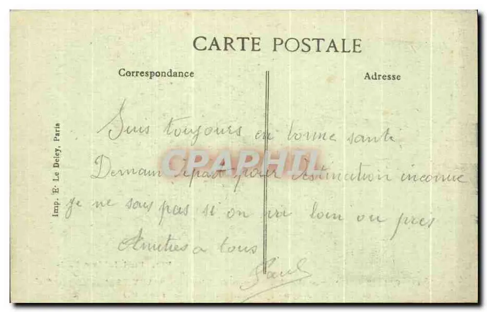 Calais — Denkmal zur Erinnerung an das U-Boot « Pluviose » — Verlag Lefebvre, Calais, n°15 - Rückseite