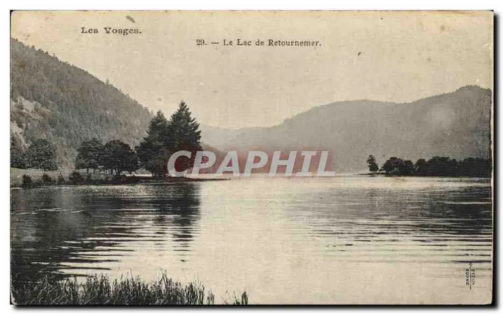 Os Vosges — O Lago de Retournemer — série 29 - Frente