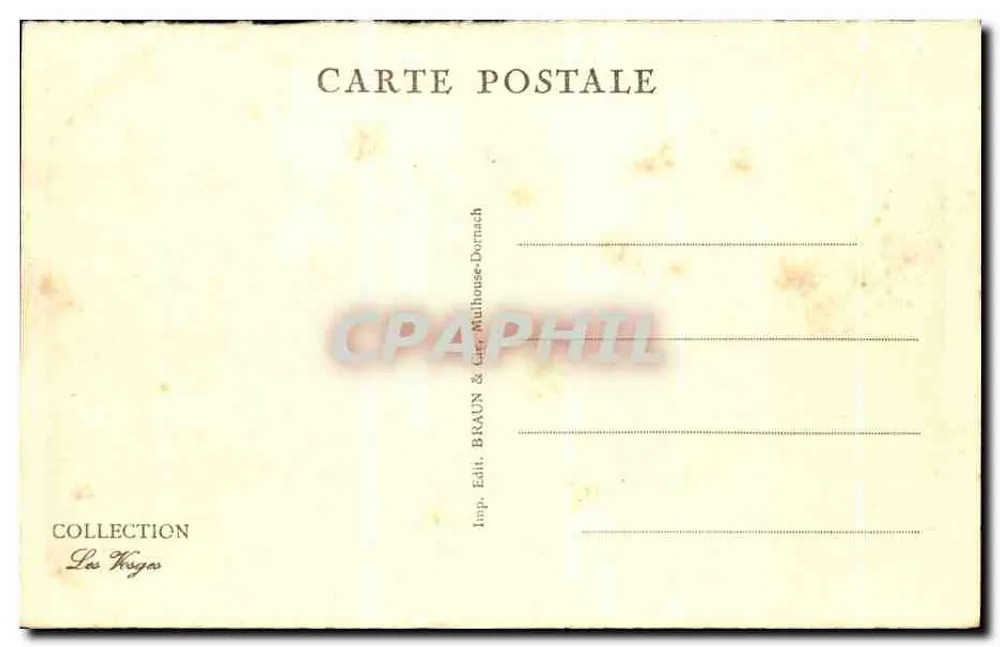 Epinal — Denkmal für die Toten und Eingang zum Cours — Verlag Braun & Cie, Mulhouse-Dornach, Nr. 2957 - Rückseite
