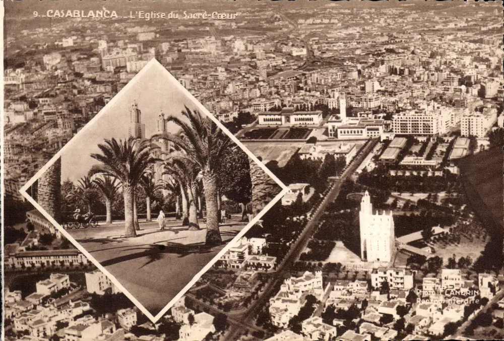 Casablanca — Die Kirche des Heiligen Herzens — Photo Flandrin - Vorderseite