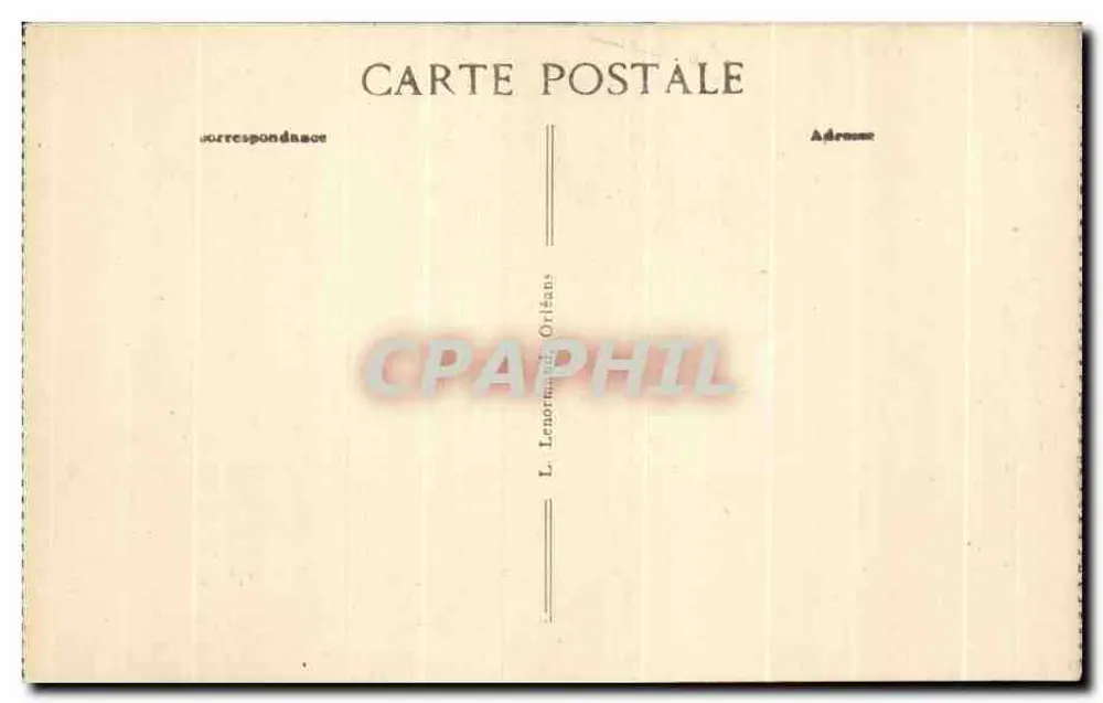 Orléans — Igreja de Saint-Euverte — editor L. Lenormand - Verso