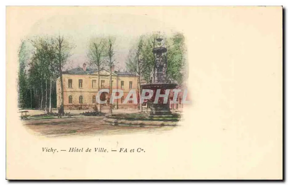 Vichy — Hotel de Ville — FA et C° - Awers