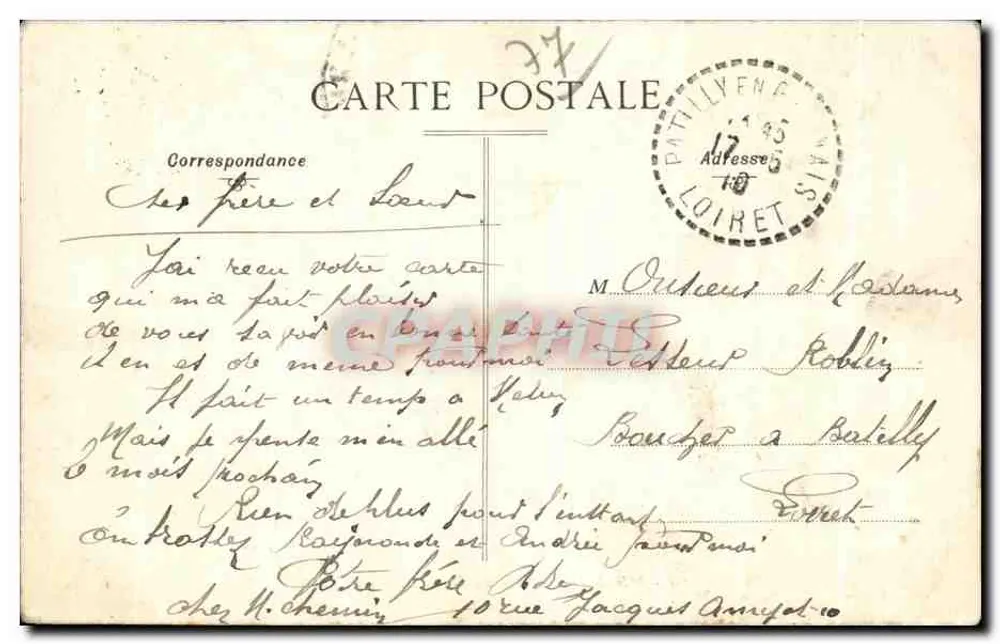 Melun — Ponta da Ilha e Casa Central — Thibault, editor, Melun - Verso