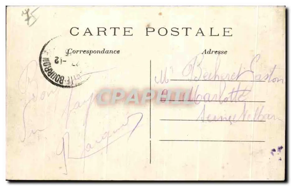 Paris (10. & 10. arrt) — Der Métropolitain, Boulevard de la Villette — C.M. — n°459 - Rückseite