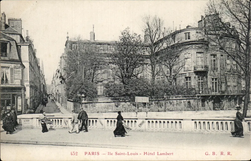 Paris — Ilha Saint-Louis — Hotel Lambert — G.B.R.R. n°452 - Frente