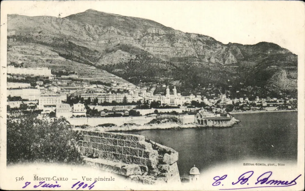 Monte-Carlo — Vista geral — Edição Gilletta, fot. Nîmes - Frente