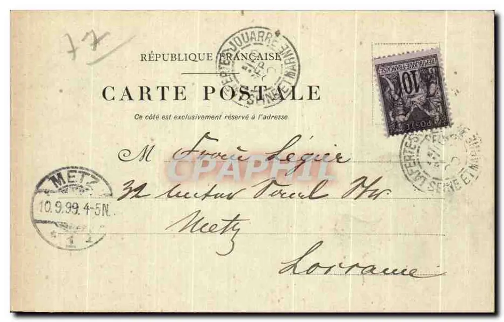 Meaux — Studie von Bossuet - Rückseite