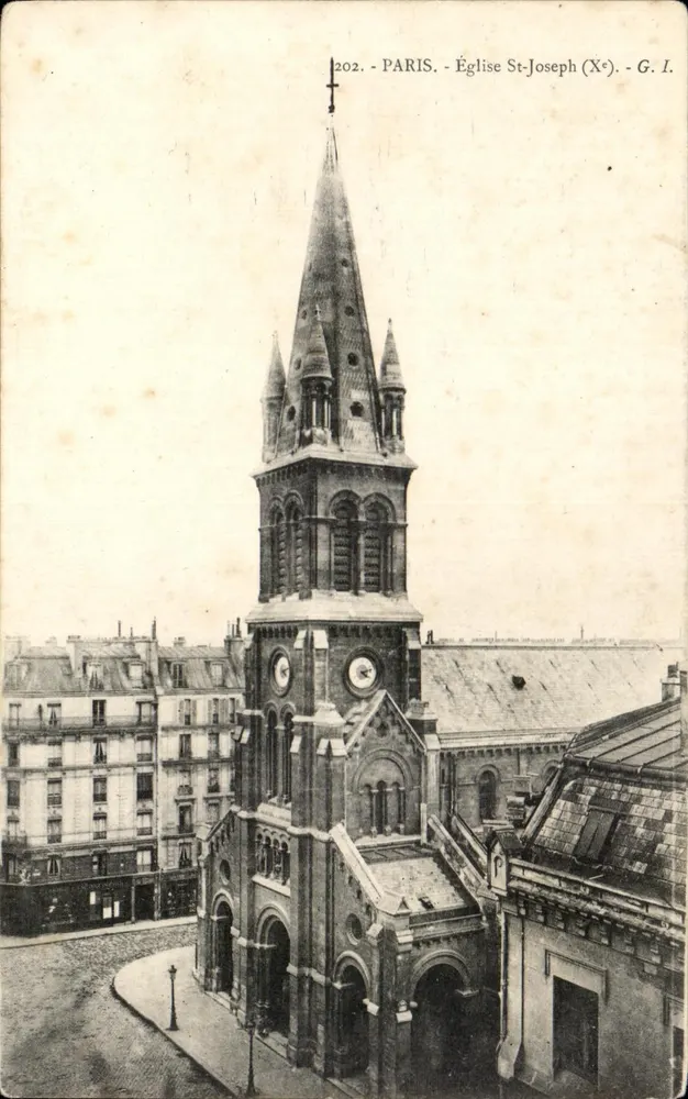 Paris - Igreja de São José (Xe) - G. I. - n° 1202 - Frente