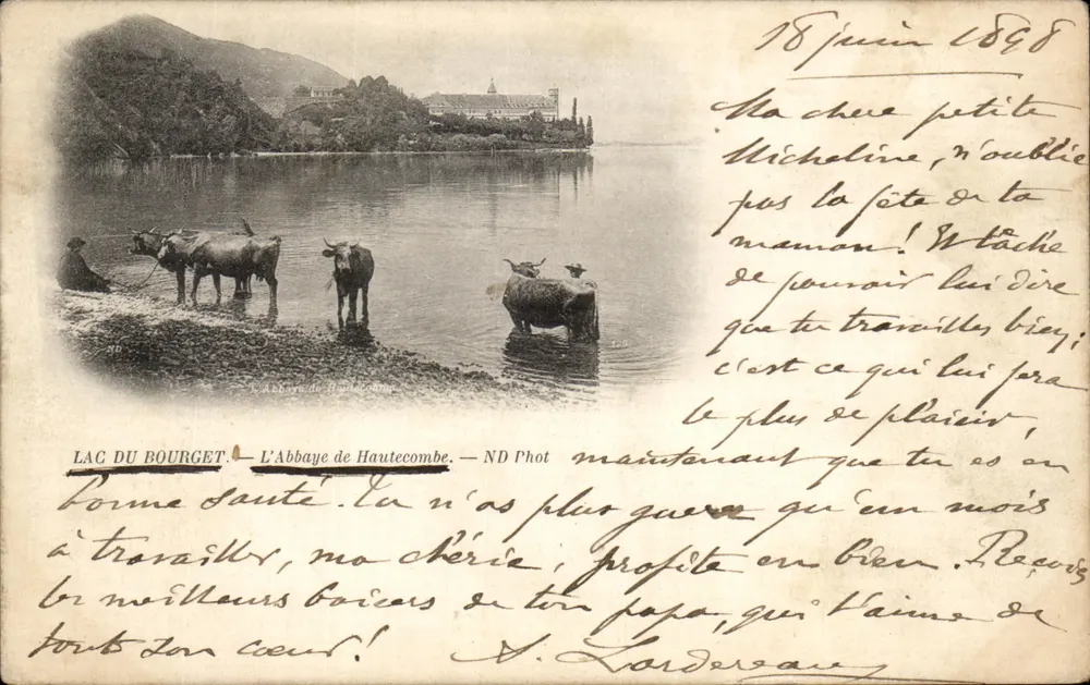 Lac du Bourget — Abbaye de Hautecombe — ND Phot - Recto