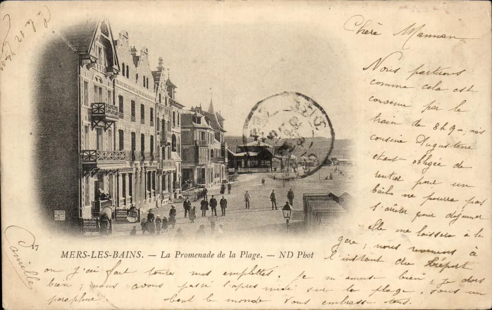 MERS-LES-BAINS — Die Promenade am Strand — ND Phot - Vorderseite