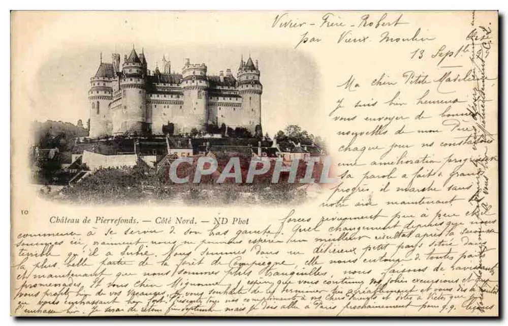 Schloss Pierrefonds — Nordseite — ND Phot - Vorderseite