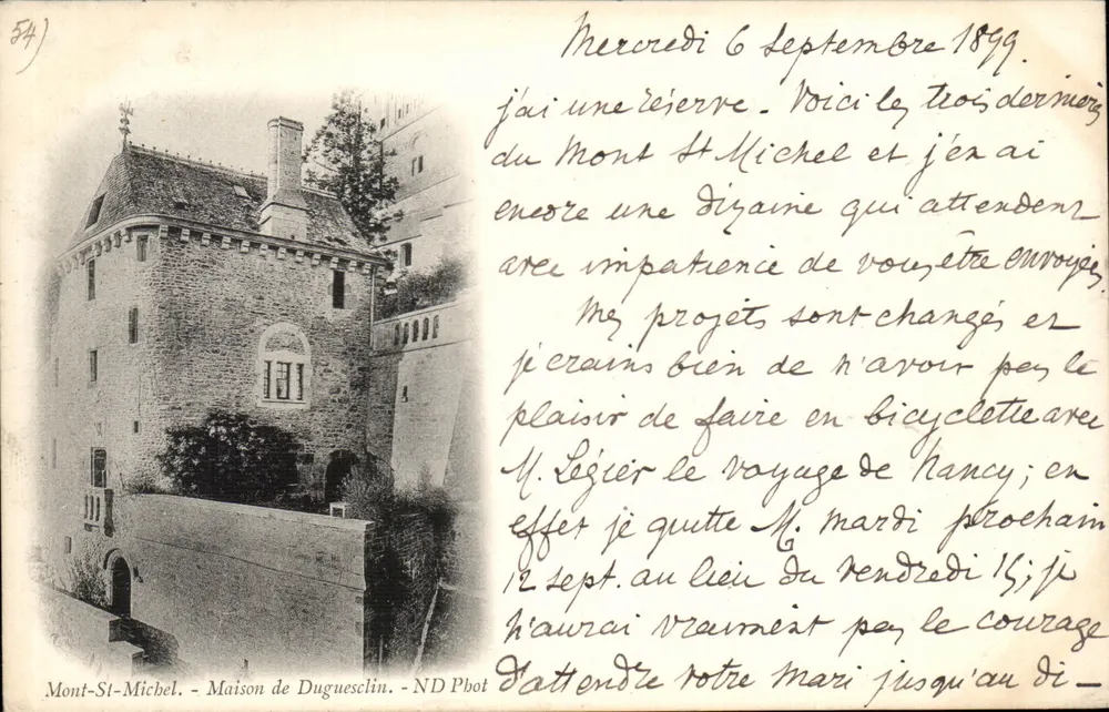 Mont-Saint-Michel — Haus Duguesclin — ND Phot - Vorderseite