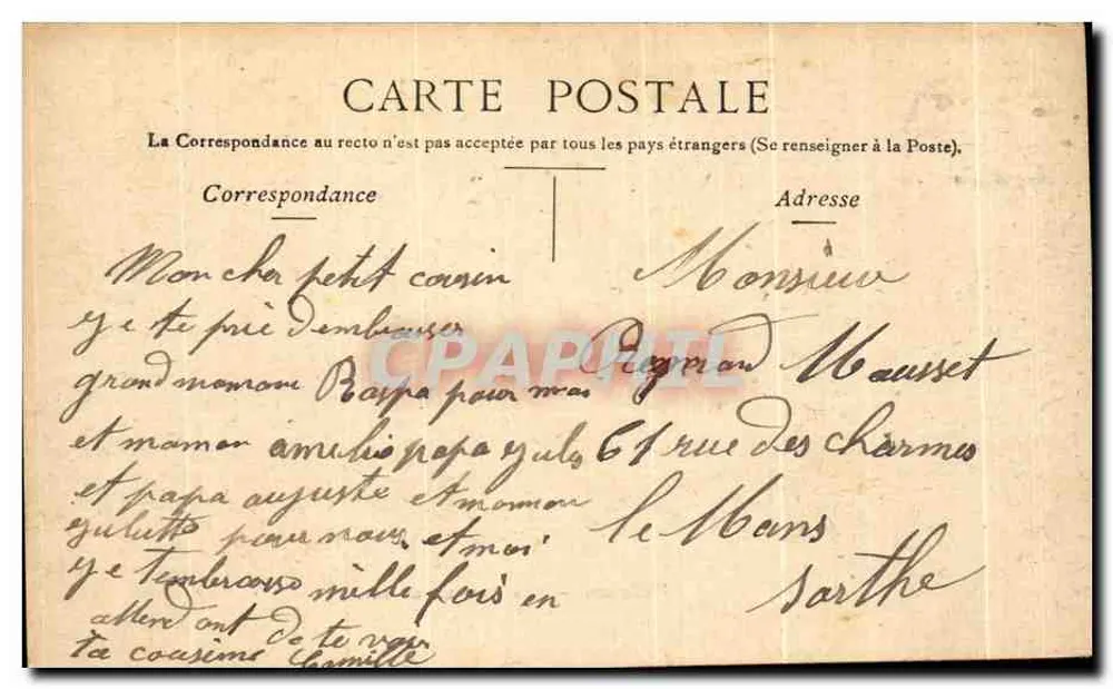 Orléans — Vue sur le Loiret — Éditeur STACAPSA - Verso