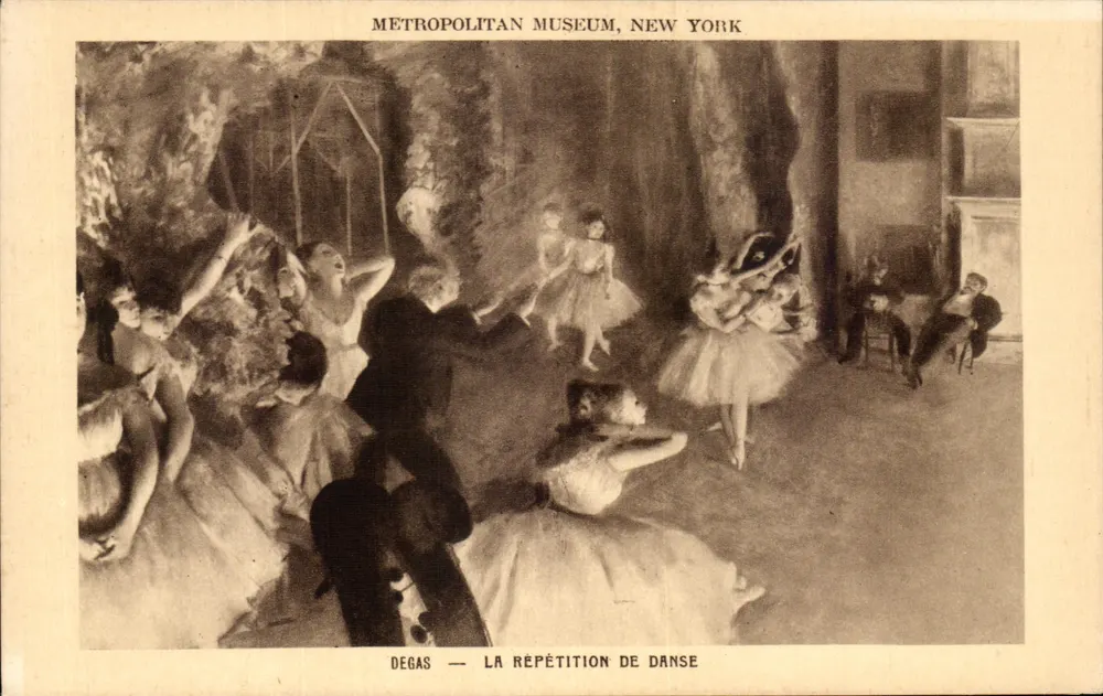 Die Tanzprobe — Degas — Metropolitan Museum, New York - Vorderseite
